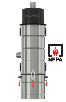 Safety separator for central vacuum