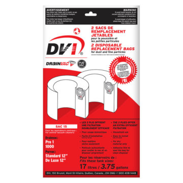Sacs de récupération jetables pour aspirateur central Sacs de récupération jetables pour aspirateur central