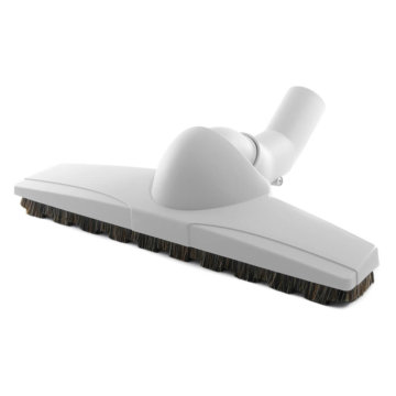 Central vacuum double swivel floor brush