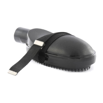 Central vacuum grooming brush-comb