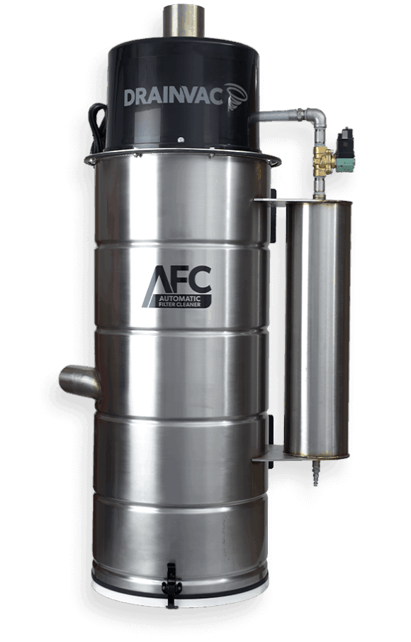 Central vacuum Separators Separator for fine dust Drainvac