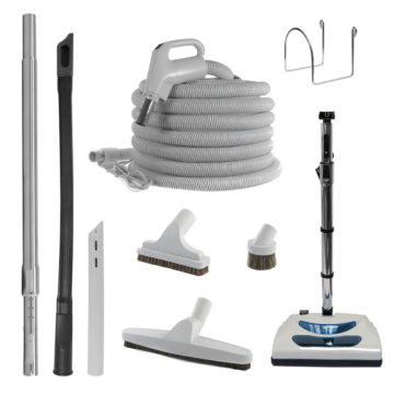 Central vacuum accessory kit - Standard with electric brush