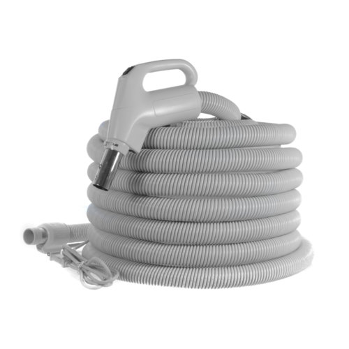Central vacuum hose with gas pump handle and electric wire (110V/24V) | Central vacuum hose with gas pump handle and electric wire (110V/24V)