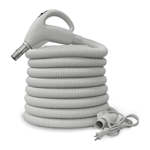 Boyau pour aspirateur central avec poignée pompe à gaz et fil électrique (110V/24V) | Boyau pour aspirateur central avec poignée pompe à gaz et fil électrique (110V/24V) Boyau pour aspirateur central avec poignée pompe à gaz et fil électrique (110V/24V) | Boyau pour aspirateur central avec poignée pompe à gaz et fil électrique (110V/24V)